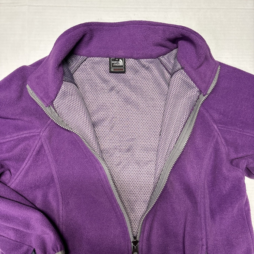 The North Face Summit Series Purple Fleece Full Zip Jacket Women's M Medium - Picture 6 of 11